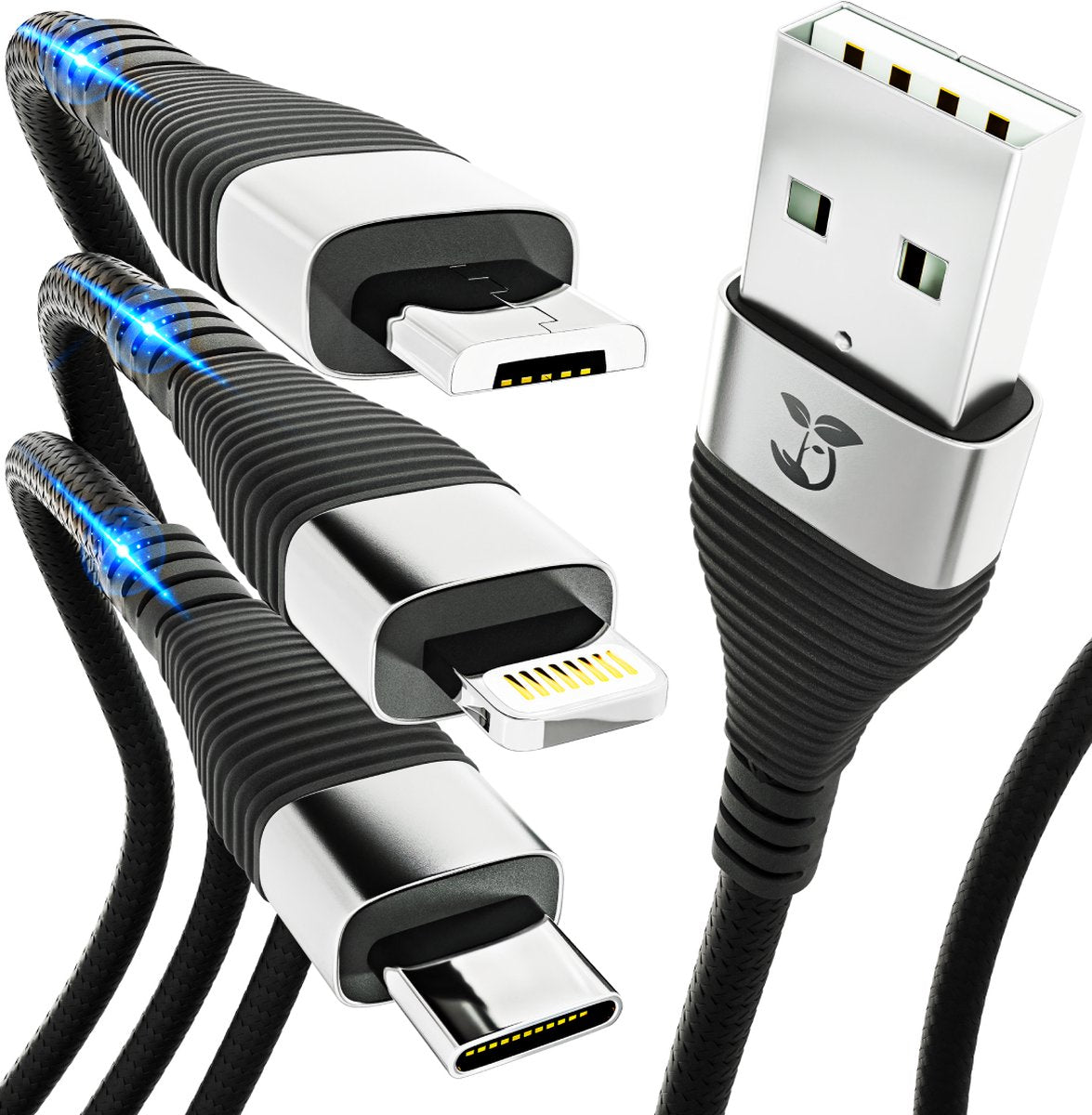3 Headed Charging Cable