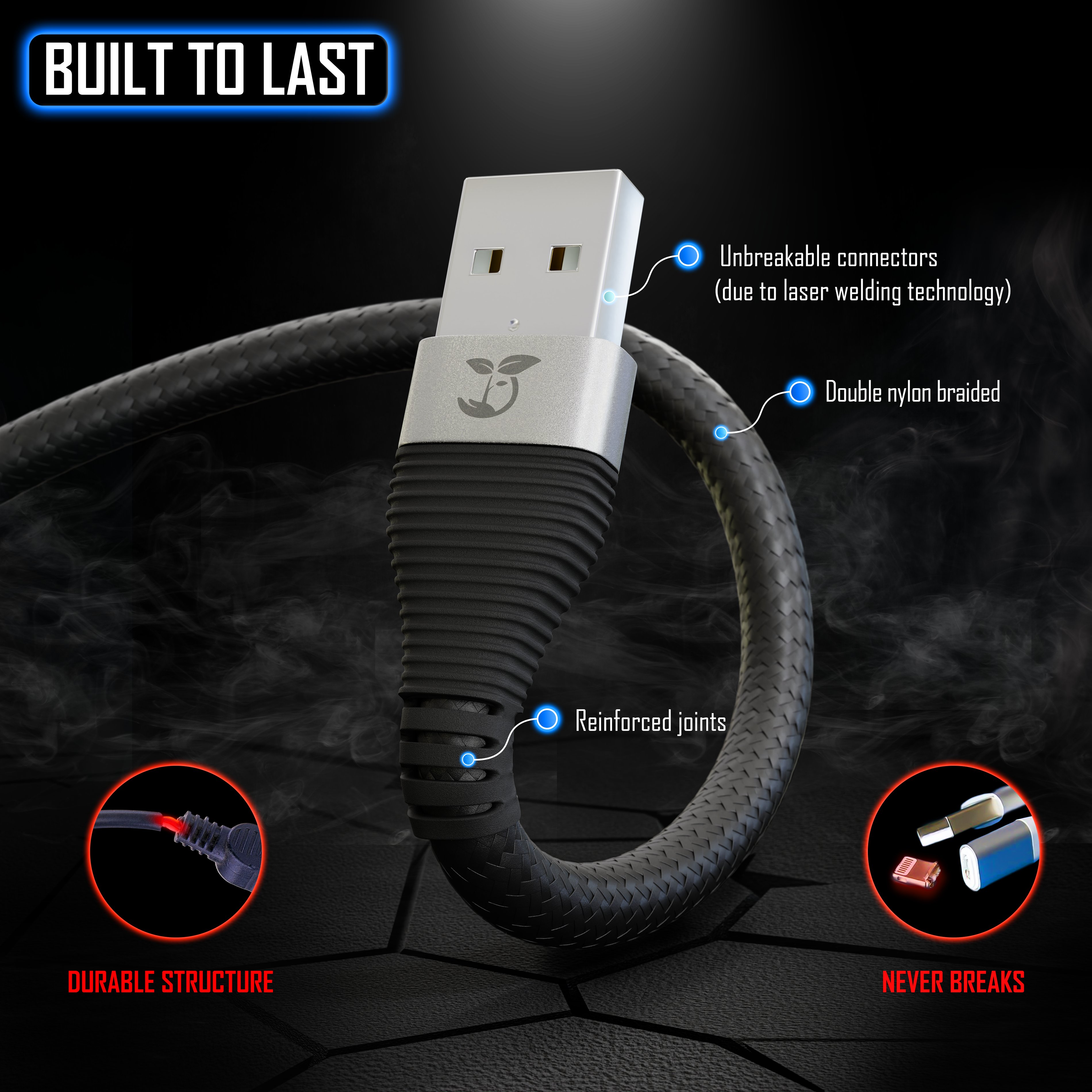 3 Headed Charging Cable