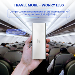 Brothers4Change Titani powerbank complies with the requirements of International Air Transport Association (IATA)